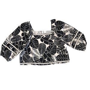 Cynthia Rowley Linen Blend Crop Top,‎ Women's XL